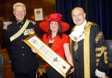 Presentation of the City & County of Swansea Freedom of the City to The Queen’s Dragoon Guards.