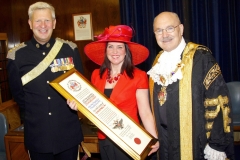Presentation of the City & County of Swansea Freedom of the City to The Queen’s Dragoon Guards.